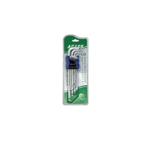 Extralong Ball Point Hex Key Set CR V 9pcs